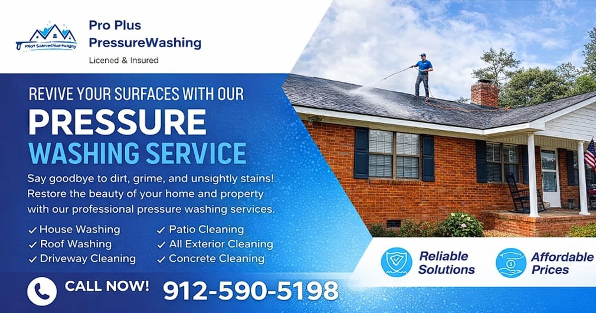 Pressure Washing In Douglas, GA | Pro Plus Pressure Washing